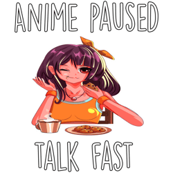 anime paused talk fast lightweight hoodie 1