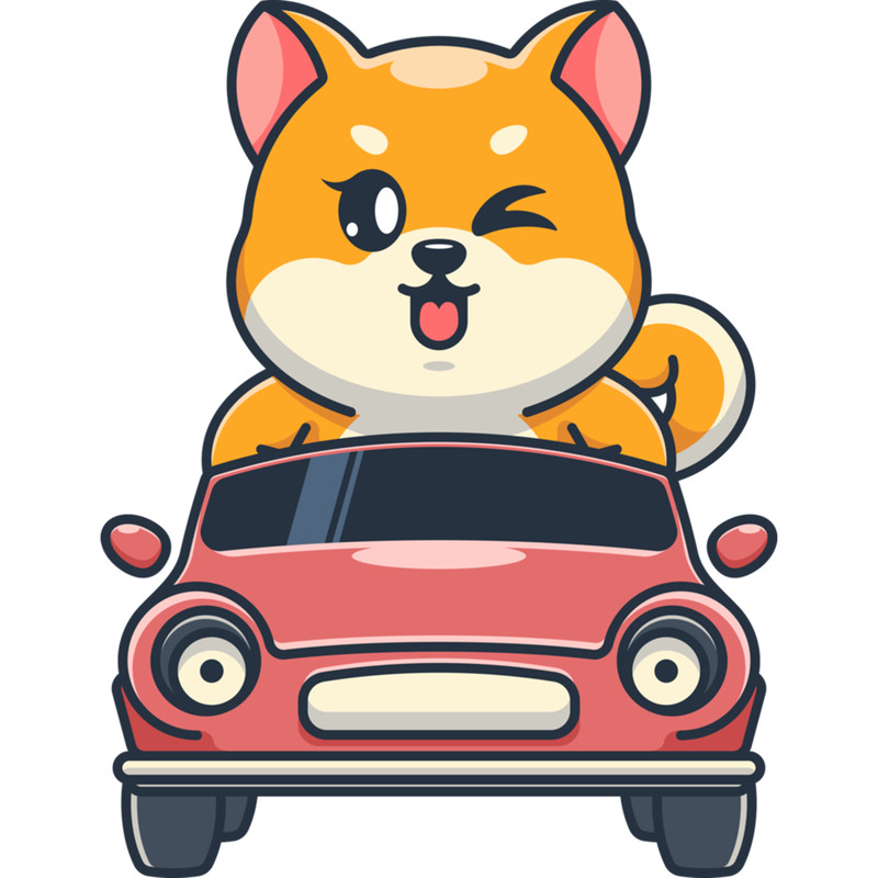 Dog Driving A Car .png