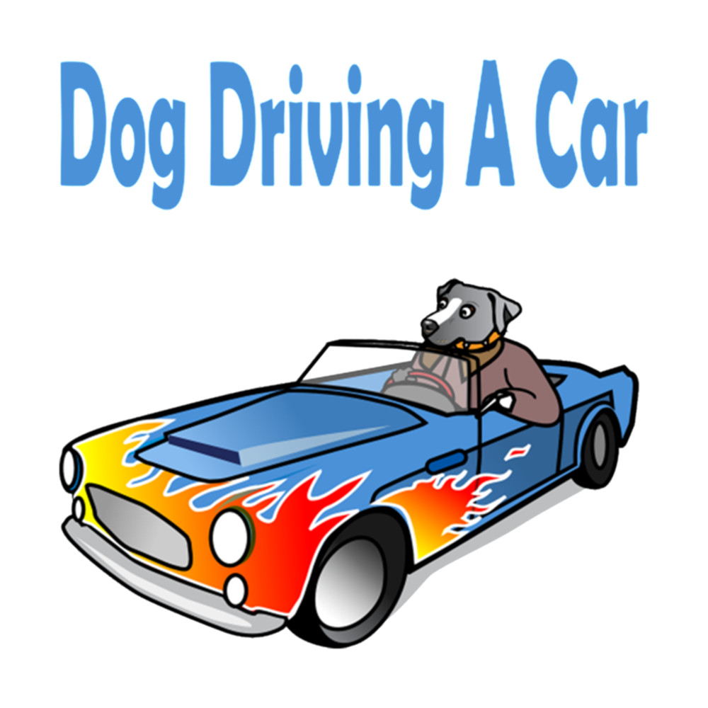 Dog Driving A Car Classic .png