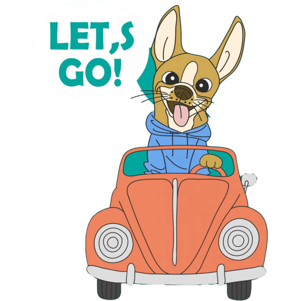 Dog Driving A Car Essential .png