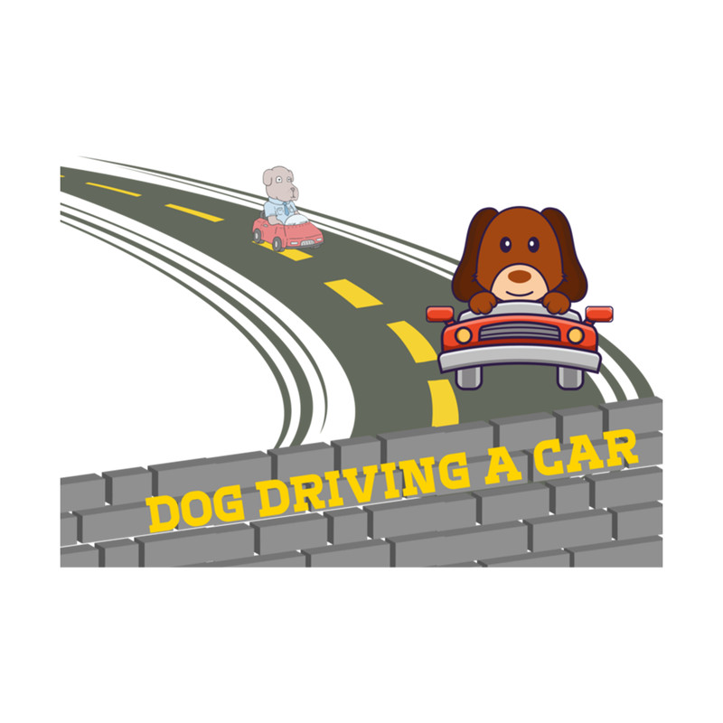 Dog Driving A Car Essential .png