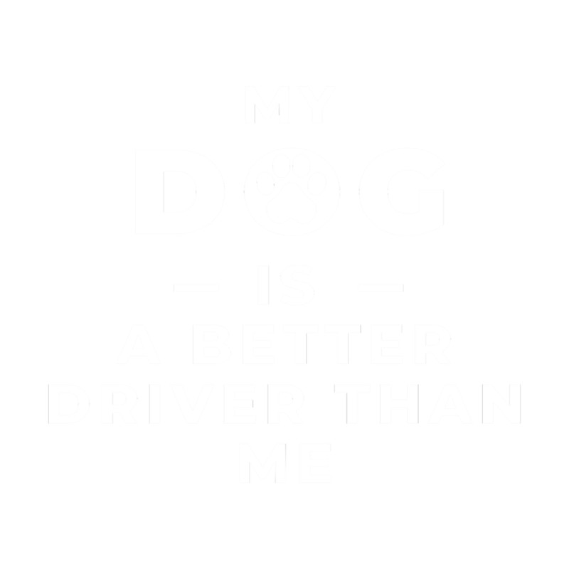 My dog is a better driver than me. Funny dog driving a car .png