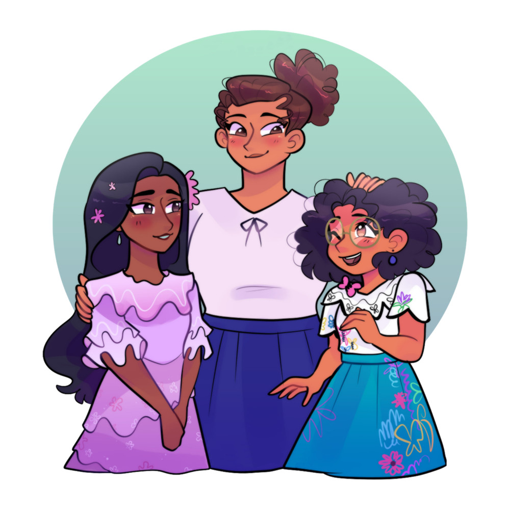 Encanto Sisters - Mirabel, Isabela and Luisa .png