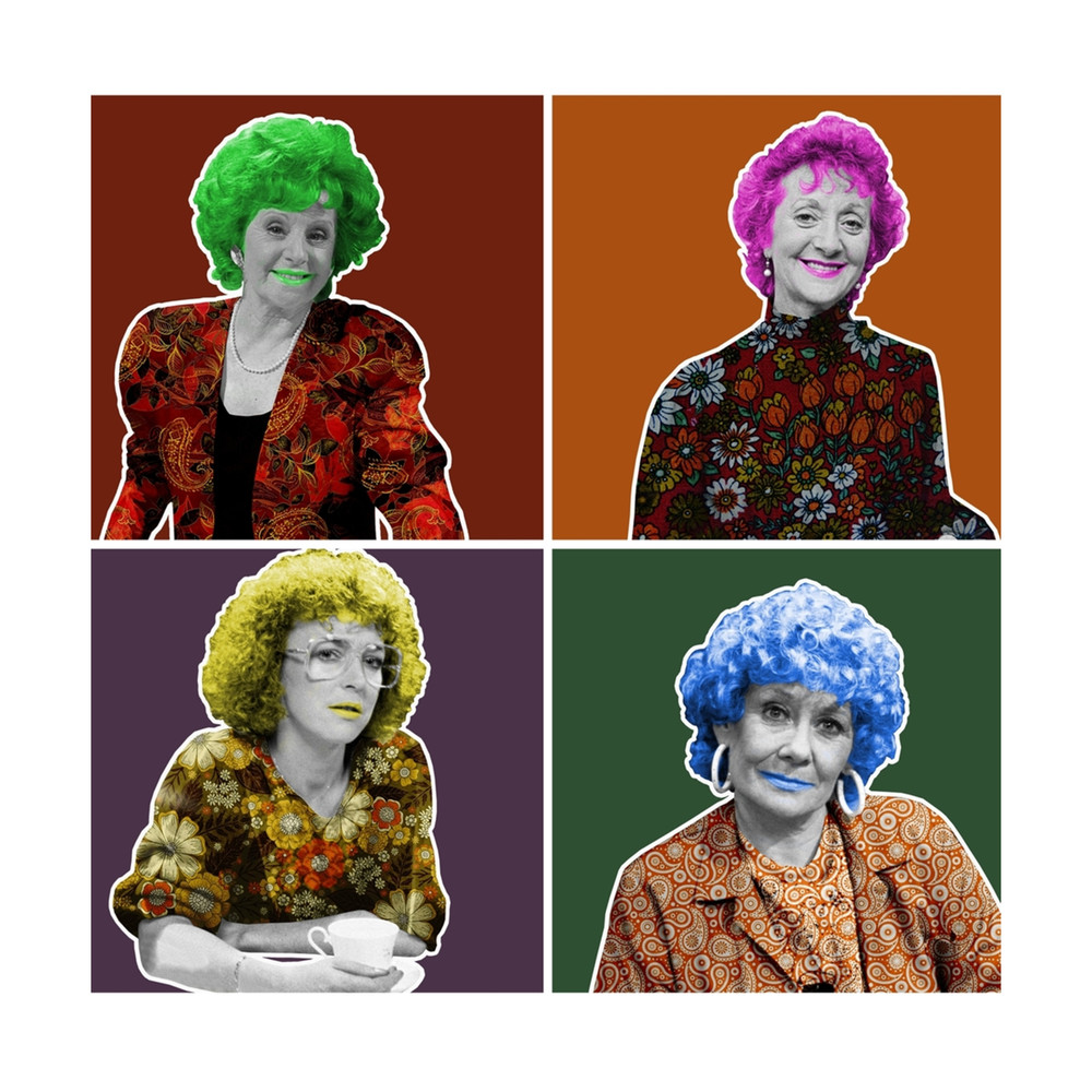 All the Corrie Ladies 2 Throw Pillow.png