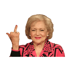 betty white flipping bird golden girls
