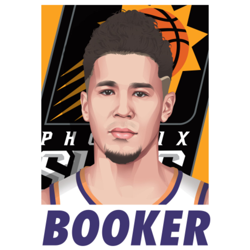 NBA Devin Booker Phoenix Suns Illustration.png