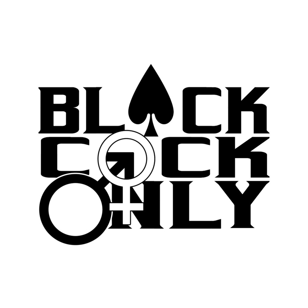 Black Cock Only BBC Cuckold Hotwife Alpha Beta Fitted V-Neck .png