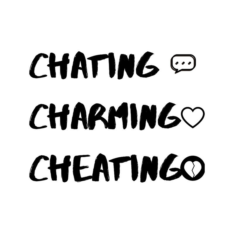 Chating Charming Cheating tee shirts cool tshirts .png