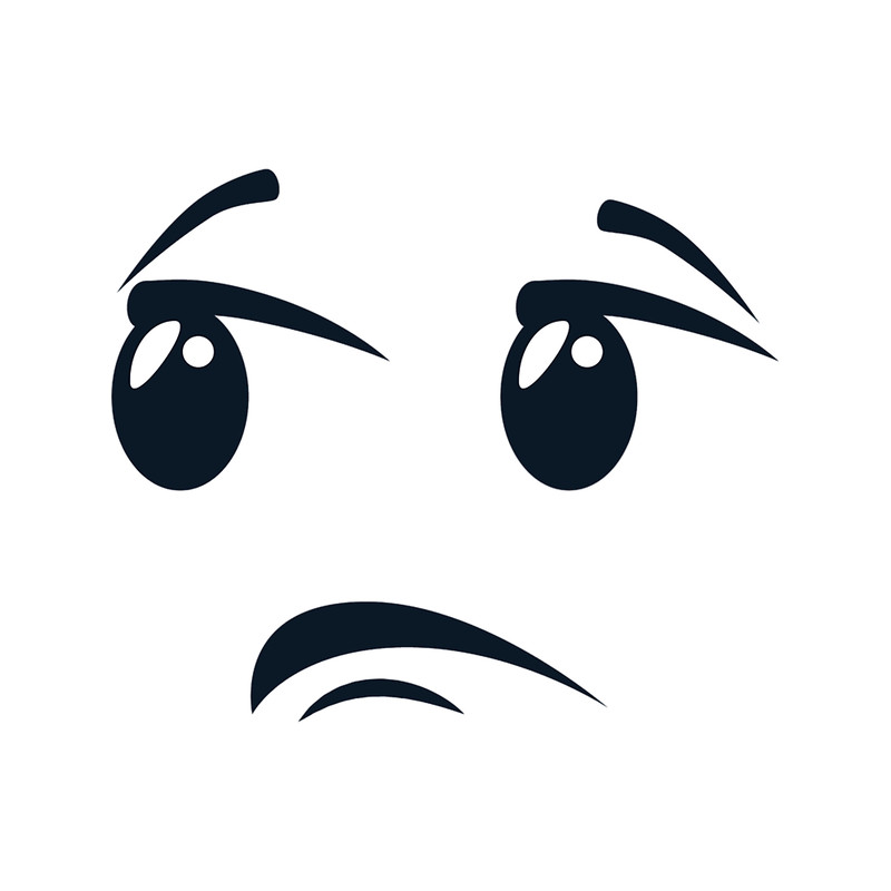 Bad mood Emoji Sad face Minik(1).png