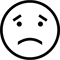 Black sad emoji depressed emotion face.png
