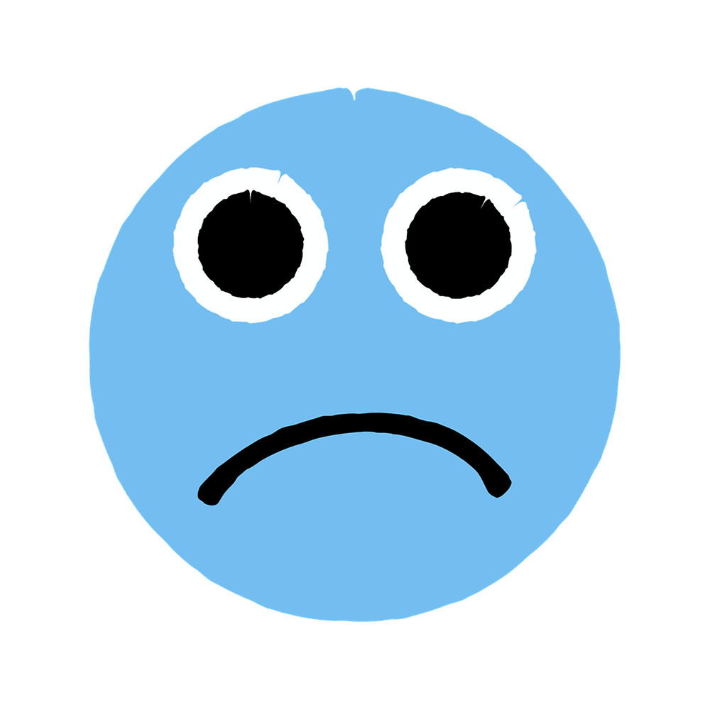 Blue Sad Face Emoticon.png