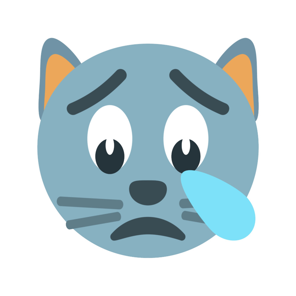 Crying Emoji Cat Face Sad Cat gift.png