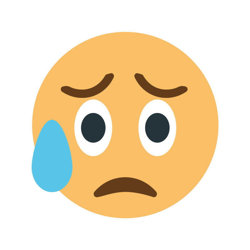 Emoji Sad but Relieved Face Gift for Emoji Lovers (2).png