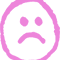 Lil Peep Style Sad Face Tattoo Pink.png