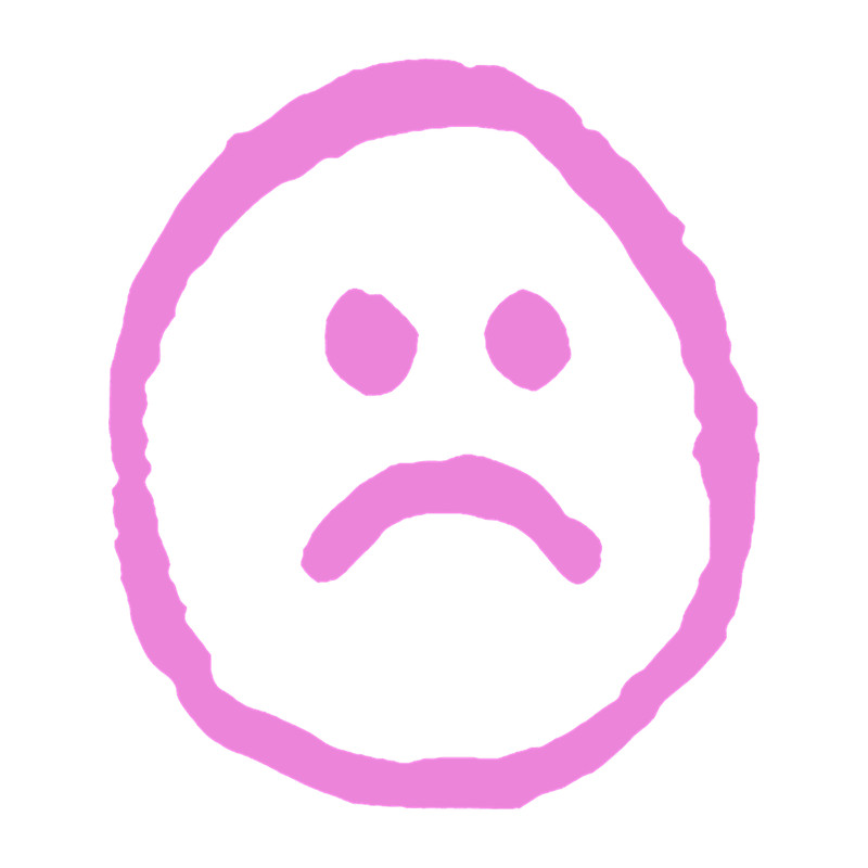 Lil Peep Style Sad Face Tattoo Pink.png
