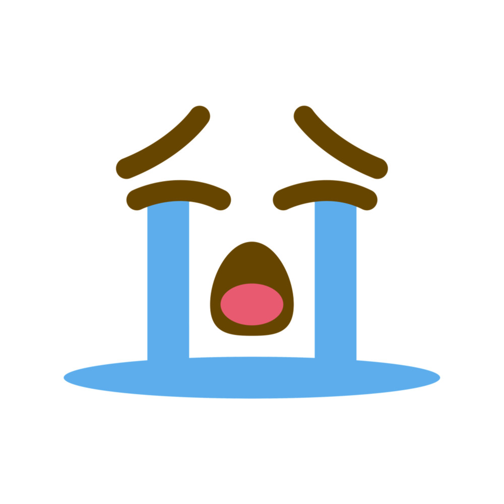 Loudly Crying SadSobbing Face with Sad Tears Emoji Face Costume Gift.png