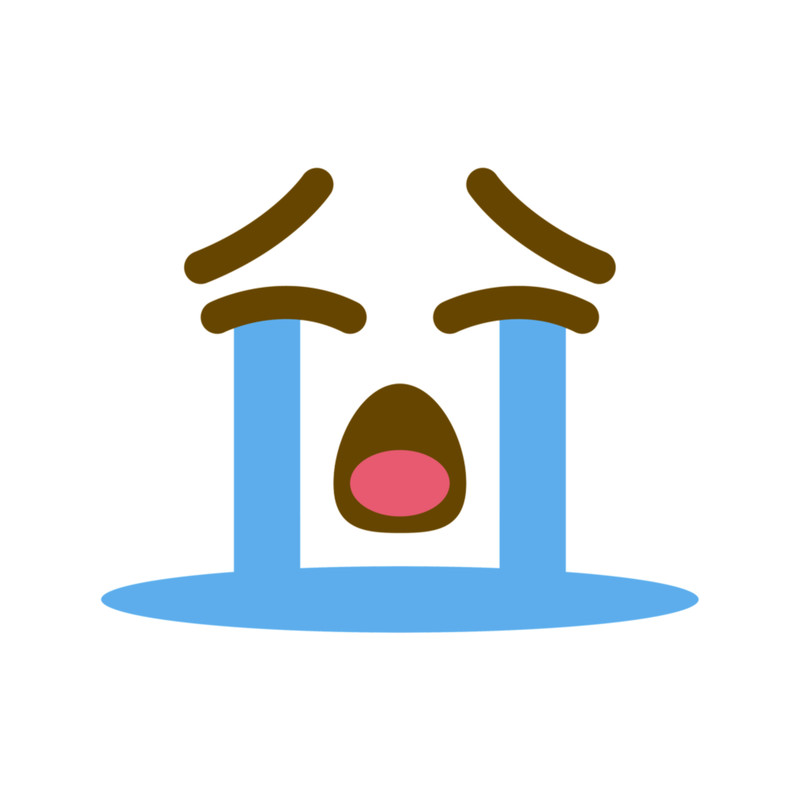 Loudly Crying SadSobbing Face with Sad Tears Emoji Face Costume Gift.png