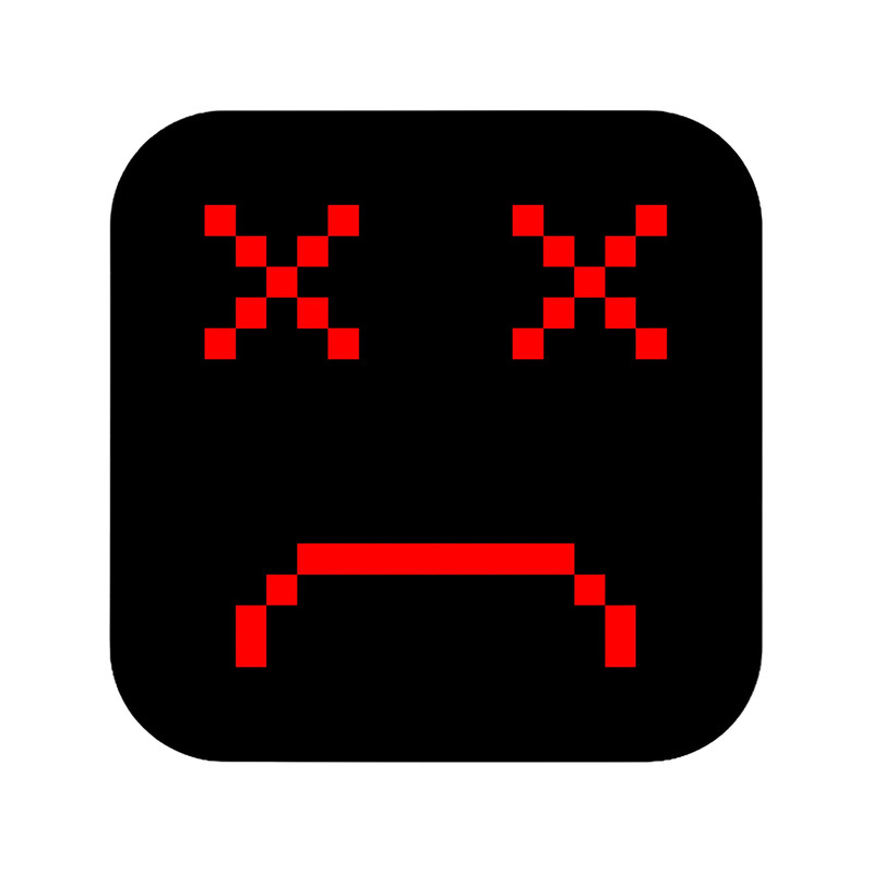 Red Sad Square Pixel art Emoji.png