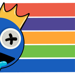 blue rainbow friends