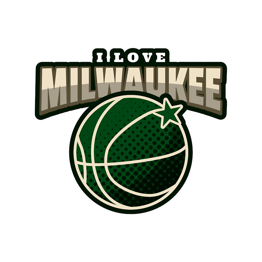 I Love Milwaukee Basketball Fans- Funny Basketball V-Neck .png
