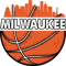 Retro Bucks Basketball Milwaukee City Skyline - Basketball Milwaukee .png