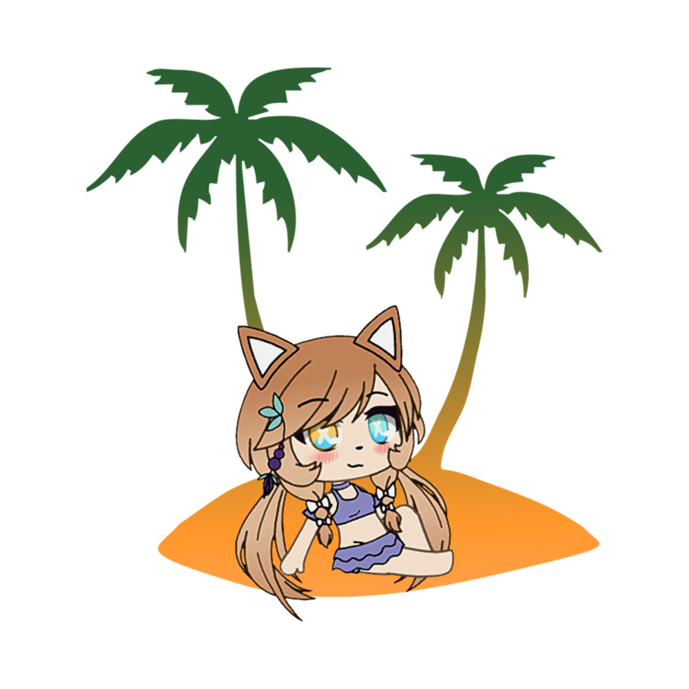 Gacha Life series - Cute Girl On The Beach .png