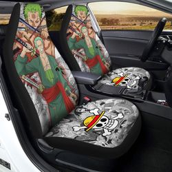 roronoa zoro car seat covers custom one piece anime car interior accessories