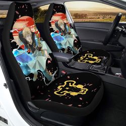 luck voltia car seat covers custom black clover anime car interior accessories