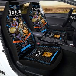 Kujo Jotaro Car Seat Covers Custom Anime Jojo's Bizarre Adventure Car Accessories