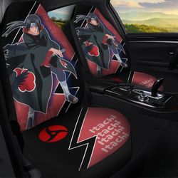 itachi akatsuki car seat covers custom naruto anime car interior accessories for fan