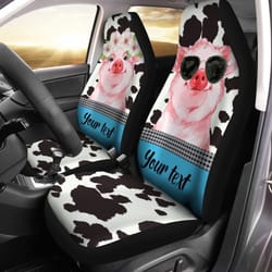 cute pink pig car seat covers custom name car interior accessories
