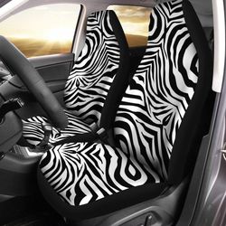 Zebra Skin Car Seat Covers Custom Printed Car Accessories