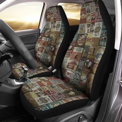 poster beer car seat covers custom printed car accessories