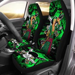 Roronoa Zoro Car Seat Covers Custom One Piece Anime Car Accessories