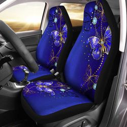 Butterfly Car Seat Covers Custom Blue Car Accessories Car Accessories