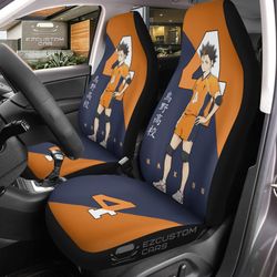 karasuno high nishinoya car seat covers custom anime haikyuu car accessories