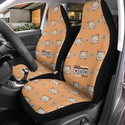 inosuke hashibira car seat covers custom demon slayer anime car accessories