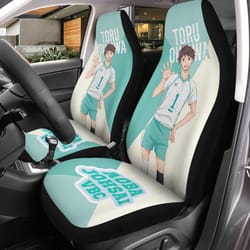 haikyuu car accessories anime car seat covers oikawa tooru