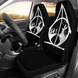 harry potter art deadly hallows car seat covers movie