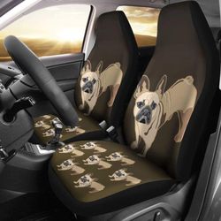 french bulldog cartoon car seat cover
