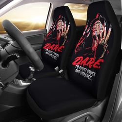 freddy krueger dare to resist drug and violence car seat covers