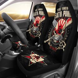 five finger death punch rock band car seat cover five finger death punch car accessories fan gift