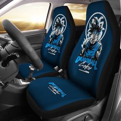 dragon ball z car seat covers goku anime blue seat covers