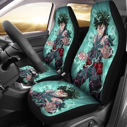 boku art my hero academia car seat covers manga fan gift