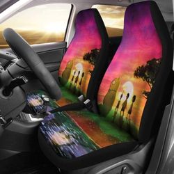 bob's buger looking sunrise car seat covers