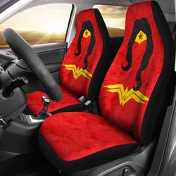 wonder woman symbol dc comics car seat covers