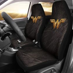 wonder woman logo dc comics car seat covers