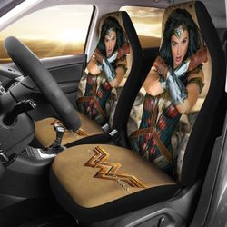 wonder woman crossing arms patch dc comics car seat covers