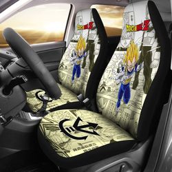vegeta saiyan dragon ball z car seat covers manga mixed anime nice