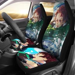 tanjiro kamado demon slayer car seat covers for anime fan